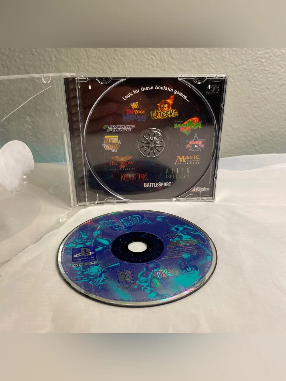 NO MANUAL Space Jam (Sony PlayStation 1, 1997) PS1 Tested & Works VideoGame
